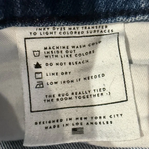 Ayr The Secret Sauce Good Mood Blue Denim Straight Jeans Sz 29 Regular - Picture 10 of 11